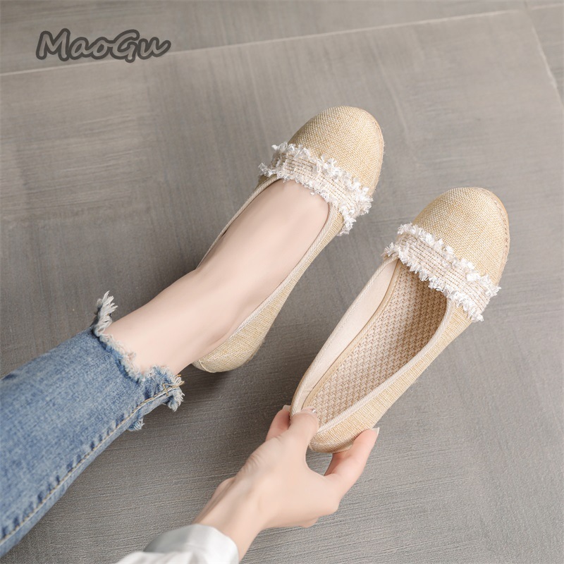 Espadrille Slip On - Scarpe con zeppa da donna, modello
