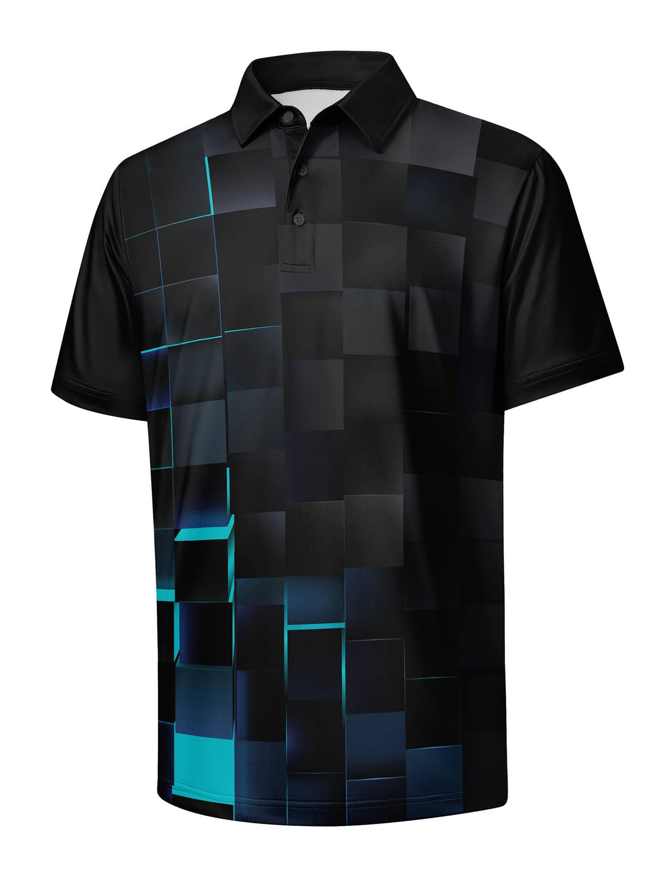 Polo Shirt Pique - Polo Classica da Uomo Blu Ciano