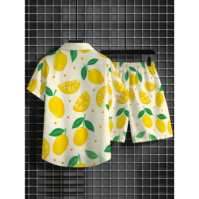 Completo da uomo in lino stamp - Short Linen Drawstring recensione e prezzo