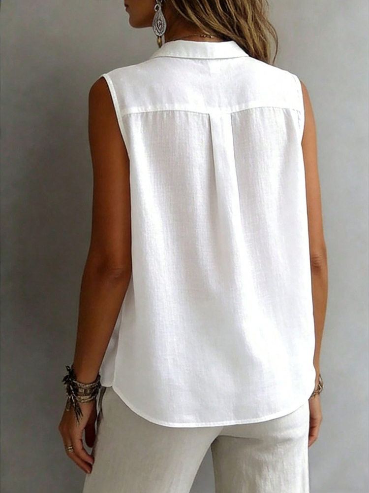 Camicia Senza Maniche con Coll - Shirt Camp Collar recensione e prezzo