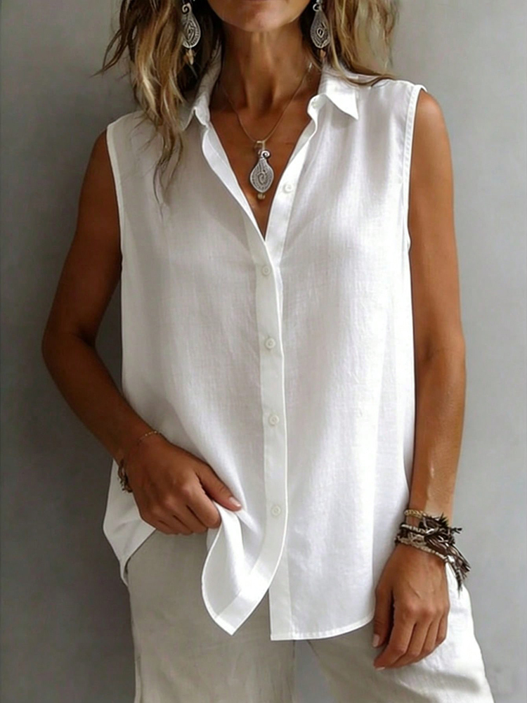 Camicia Senza Maniche con Coll - Shirt Camp Collar recensione e prezzo