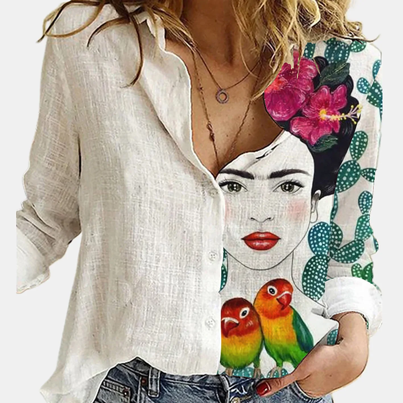Camicie da donna colletto rove - Shirt Camp Collar recensione e prezzo